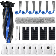 Staubsauger-Zubehörset, Passend für für Deebot T90, Inklusive Staubbeutel, Hauptbürste, Seitenbürste, Wischmopp, Walzenfilter