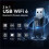 AX900 WiFi6  USB Wireless Network Adapter 2-in-1 USB Receiver Transmitter for Laptop Win 7 10 11 5