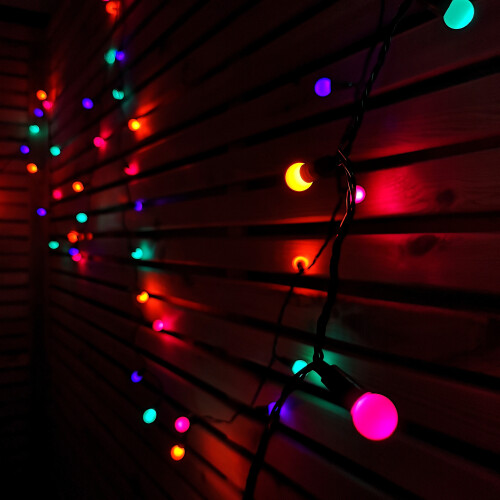 Premier 50 Rainbow LED Pearl Berry Christmas String Lights 1