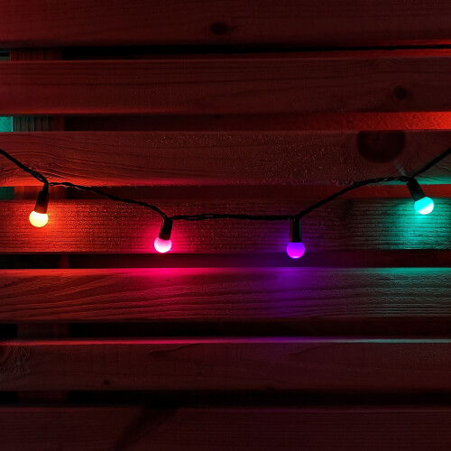 Premier 50 Rainbow LED Pearl Berry Christmas String Lights 2