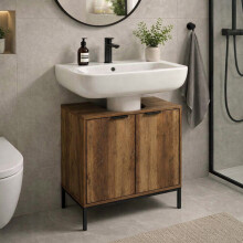 White Under Sink Bathroom Cabinet Vanity Storage
