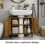 White Under Sink Bathroom Cabinet Vanity Storage 8