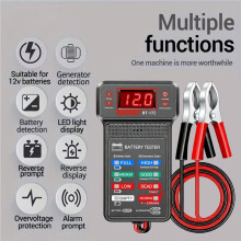 BT-172 12V Multifunctionele Accutester met LED-Display aan de Achterzijde - voor Car Autoreparatie en Elektrische Testen