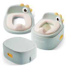 Vaso sanitário evolutivo 3 em 1 sálvia - Sistema Moby - Redutor de vaso sanitário ajustável - Escada antiderrapante - Assento removível