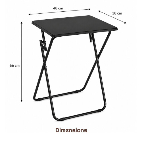 Folding Black Laptop Desk Home Office Study Table 2