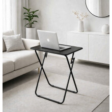Folding Black Laptop Desk Home Office Study Table