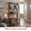 Tall 2-Door Ladder Bookcase 4-Tier Storage Unit 4