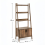 Tall 2-Door Ladder Bookcase 4-Tier Storage Unit 7