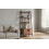 Tall 2-Door Ladder Bookcase 4-Tier Storage Unit 10