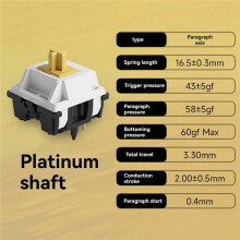 Penguin 5 Pin 50gf Tactile Silent for MX Mechanical Keyboards Ideal for Typing, 90pcs Pack