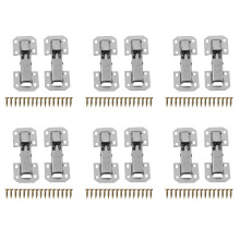 12Pcs Soft Close Kitchen Cupboard Cabinet Wardrobe 90degree Door Hinges & Screws