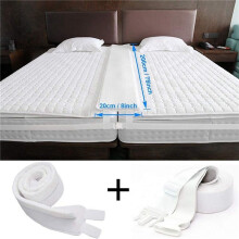 5X Puente de Cama Gemelo una Rey Kit Convertidor Conector de ColchóN Ajustable para Cama Relleno de Espacio de Cama Conector de Cama Doble