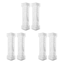 6X Molde de Columna Romana Balcón Jardín Piscina Valla Cemento Barandilla Yeso Molde de Hormigón Columna Molde Barandilla Edificio