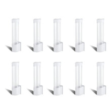 10X Dispensador de Vasos, Portavasos para Vasos de Fondo Plano o CóNico de 3 Oz en 7 Oz Dispensador de Vasos de Agua para Baño Montado en la Pared