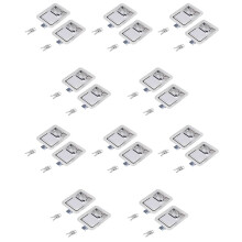 Hardware 20 Paquetes Paleta de Acero Inoxidable Golpe Pestillo con Cerradura y Llave - Manija de un Solo Punto Al Ras para Puerta de Remolque RV