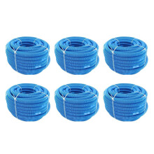 6piezas 6,3 M Manguera de Aspiradora de Piscina SuccióN de NatacióN Tubo de Repuesto Herramienta de Limpieza de Piscina Manguera de Limpieza de