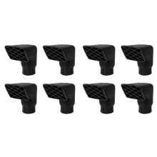 8X Cabeza de Vadeo con Codo de 3 Pulgadas Cabeza de AdmisióN de Aire Snorkel Rampa Superior de Snorkel para  Landcruiser Serie Vdj70