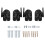 12PCS Universal Speaker Wall Mount Bracket Ceiling Stand Clamp with Adjustable Swivel and Tilt Angle Rotation 4
