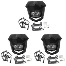 3X 12 V Motocicleta Universal Bici Todoterreno Halo Faro Faro LáMpara de Luz Bici Todoterreno Faro Enduro para Crf Xr Wrf Yzf Drz Klx Ym-004
