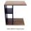 C-Shaped Sofa Side Table with Shelves Living Room 6