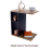 C-Shaped Sofa Side Table with Shelves Living Room 7