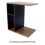 C-Shaped Sofa Side Table with Shelves Living Room 9