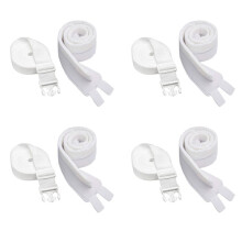 4X Puente de Cama Gemelo una Rey Kit Convertidor Conector de ColchóN Ajustable para Cama Relleno de Espacio de Cama Conector de Cama Doble