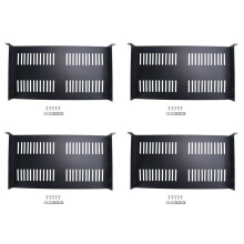 4X Bandeja Cantilever Ventilada de Prateleira de Montagem em Rack de Servidor 1U para Rack e Gabinete de Equipamentos de Rede de 19 Polegadas