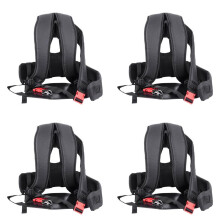 4X Double Shoulder Strap Harness for Brush Cutter with Confortable Shoulder Padsleg Protection Panel
