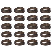 20X Material de Tejido de Ratán Sintético Plano Degradado de Café Ratán de Plástico para Tejer Y Reparar Silla Mesa Cesta de Almacenamiento