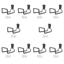 10X Soporte de Pared para Manguera de JardíN, Colgador de Manguera de Agua de Servicio para Exteriores, Carretes de Manguera de Metal Gancho de