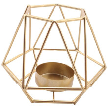 20 Peças de Metal Design Geométrico Castiçal Votiva Luz de Chá, Castiçais Ocos de Vela Tealight para DecoraçãO de Casa de Casamento
