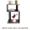 Rustic Oak Black 3-Tier End Table Living Room 6