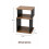Elegant Oak Black 2-Tier Side Table Coffee Table 5