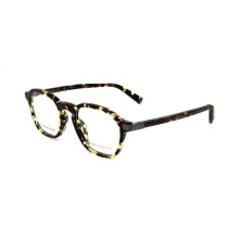 Óculos de Grau Police VPLC54 49/20/145 padrão brilhante marrom-amarelo Acetato MASCULINO VPLC54