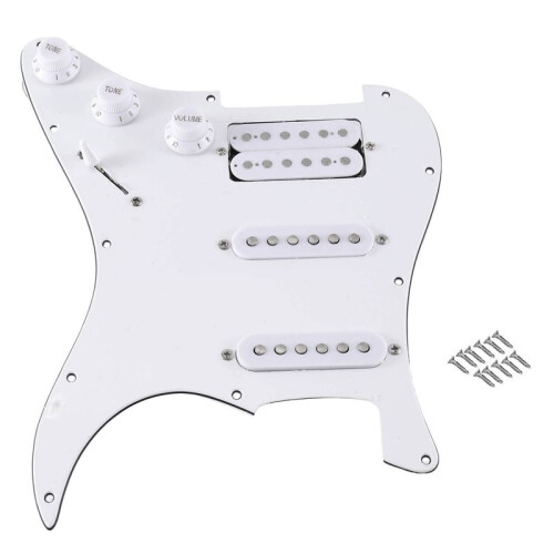 ST SQ Elgitarr Laddad FöRtråDad Elgitarr Pickup-Enhet Vit Vanlig