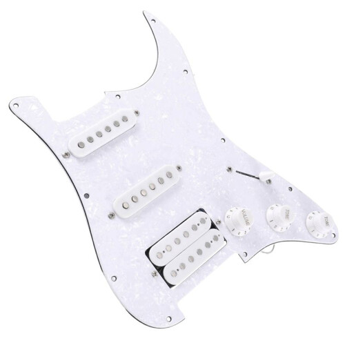 ST SQ Elgitarr Laddad FöRtråDad Elgitarr Pickup-Enhet Vit PäRla 1
