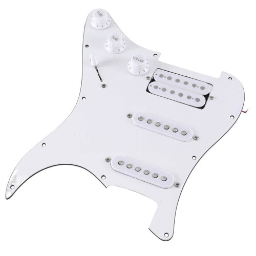 ST SQ Elgitarr Laddad FöRtråDad Elgitarr Pickup-Enhet Vit Vanlig 1