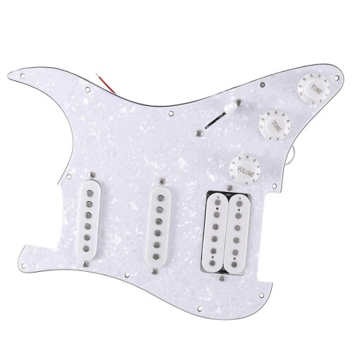 ST SQ Elgitarr Laddad FöRtråDad Elgitarr Pickup-Enhet Vit PäRla 2
