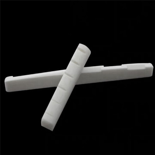 4 St 6-SträNgad Akustisk Gitarr Bone Bridge Sadel 72Mm och Mutter 43Mm Bone Nut Top Folkkudde Folk Bottenkudde 1