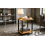 Oak 2-Tier Side Table with Black Metal Legs 3