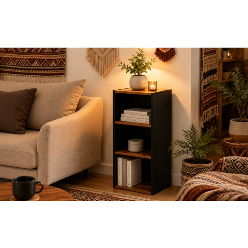 3-Cube Wooden Bookcase Storage Display Shelves 2