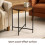Walnut Side Table with Removable Tray Coffee Table 3