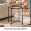 Walnut Side Table with Removable Tray Coffee Table 5