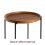 Walnut Side Table with Removable Tray Coffee Table 6