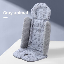 (Gray)Cuscino Passeggino Neonato Antiscivolo Morbido Traspirante Supporto per Seggiolino Auto Regalo