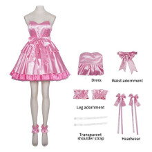 (Pink,3XL)Alien Stage Mizi Sua Cosplay Costume Dress For Halloween Party Show Stage