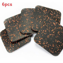 (Orange)Estera de goma para gimnasio Epdm ruidosa cinta de correr almohadillas para pies para herramienta de ejercicio deportivo