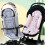 (Blue)Coussin Poussette Bébé Antidérapant Doux Support Respirant pour Siège Auto Cadeau 2