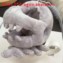 (Gray)Llavero de juguete de peluche esqueleto de dinosaurio muñeca de peluche para niños coleccionistas y